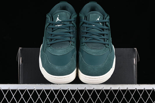 Nike Air Jordan 4 Remastered Oxidized Green White Sole Sneakers