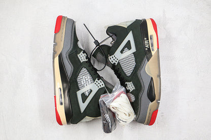 Nike Air Jordan 4 Retro Off-White Black Sneakers