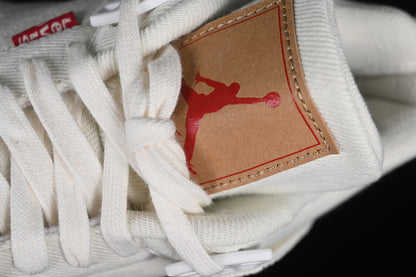 Levi 's Nike Air Jordan 4 White Denim Sneakers
