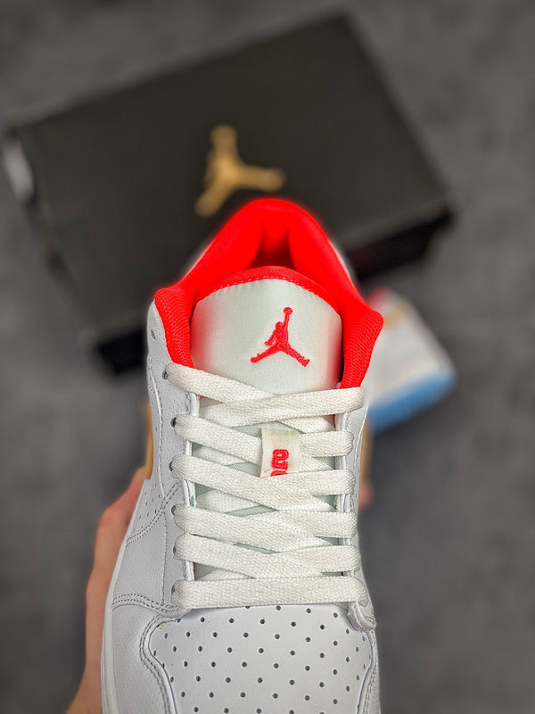 Nike Air Jordan 1 Low SE White Seseam Sneakers