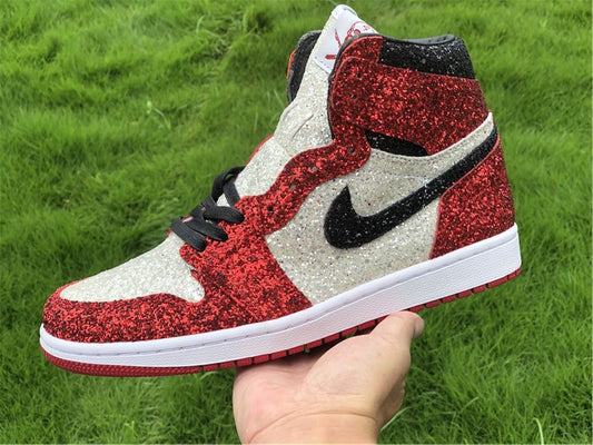 Nike Air Jordan 1 Retro High OG C2 "North Pole Chicago" Red White Flash drill Sneakers