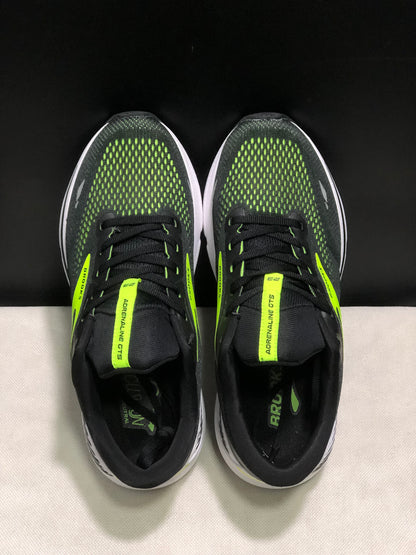Brooks Adrenaline GTS 23 Shock-absorbing Wear-resistant Low-top Running Shoes Black/Green