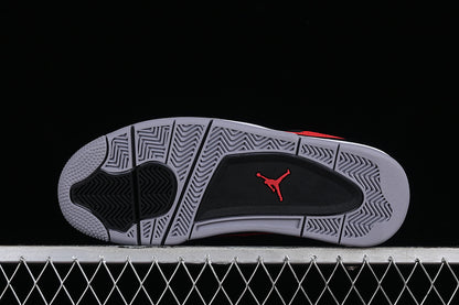 Nike Air Jordan 4 Retro Toro Bravo Fire Red White Black Cement Grey Sneakers