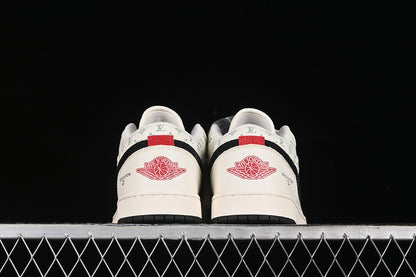 Nike Air Jordan 1 Louis Vuitton Black White Sneakers