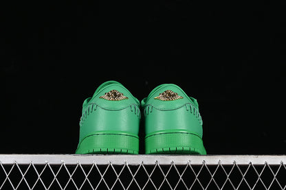 Nike Air Jordan 1 Low Method Of Make Lucky Green Metal Gold Sneakers