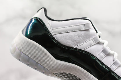 Nike Air Jordan 11 Retro Low Emerald Easter 2018 Black White Sneakers