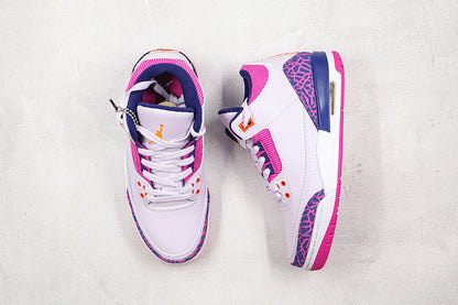 Nike Air Jordan 3 Retro 2019 Barely Grape Pink Hyper Crimson Sneakers