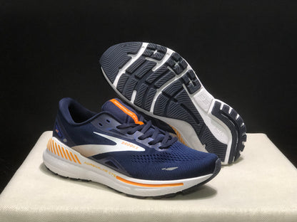Brooks Adrenaline GTS 23 Shock-absorbing Wear-resistant Low-top Running Shoes Blue/Orange