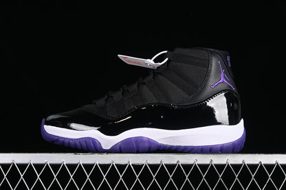 Nike Air Jordan 11 Retro White Purple Black Sneakers