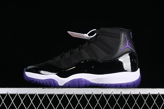Nike Air Jordan 11 Retro White Purple Black Sneakers
