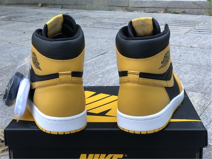 Nike Air Jordan 1 Retro High OG GS Pollen 2021 Yellow Sneakers