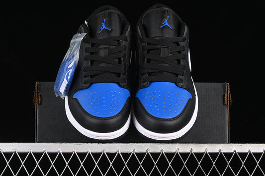 Nike Air Jordan 1 Low Black White Game Royal Sneakers