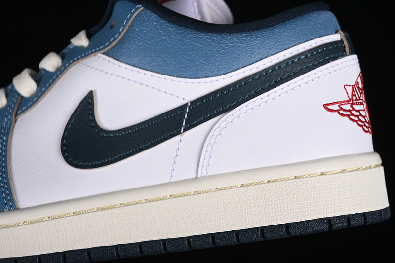 Nike Air Jordan 1 Low Ivory White Armory Navy Sneakers