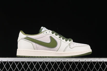 Nike Air Jordan 1 Low Travis Scott Fragment Design OG SP Grass Green White Sneakers
