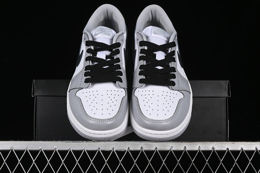 Nike Air Jordan 1 Low OG White Black Wolf Grey Sneakers