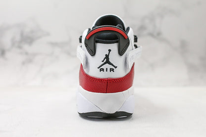 Nike Air Jordan 6 Rings White University Red Sneakers