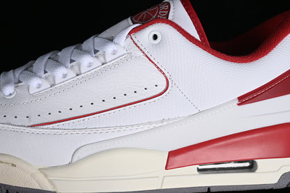 Nike Air Jordan 2/3 Retro Cement Grey Varsity Red White Sneakers