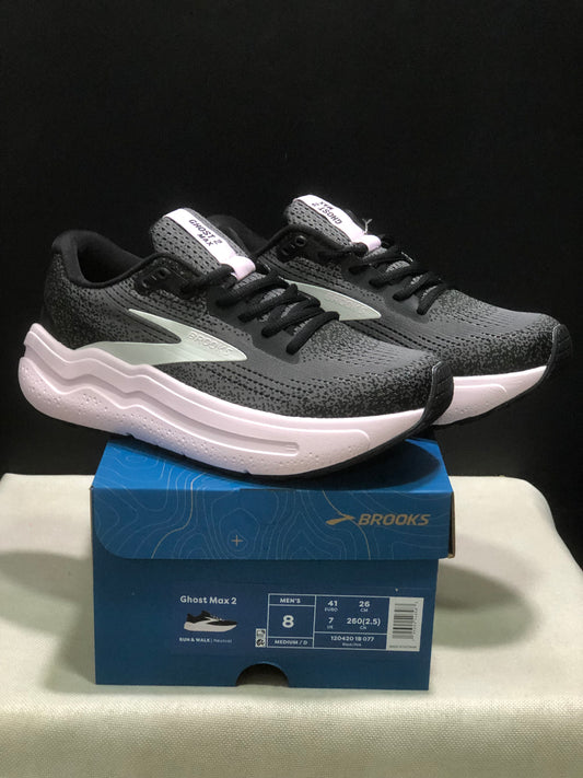 Brooks Ghost Max 2 Breathable Low-top Running Shoes Black/Pink
