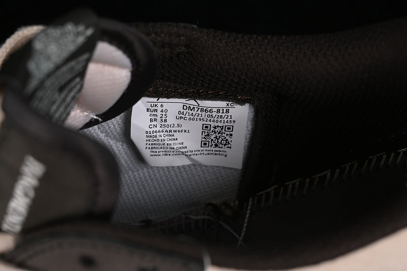 Nike Air Jordan 1 Low OG Travis Scott Cream Grey Brown Sneakers