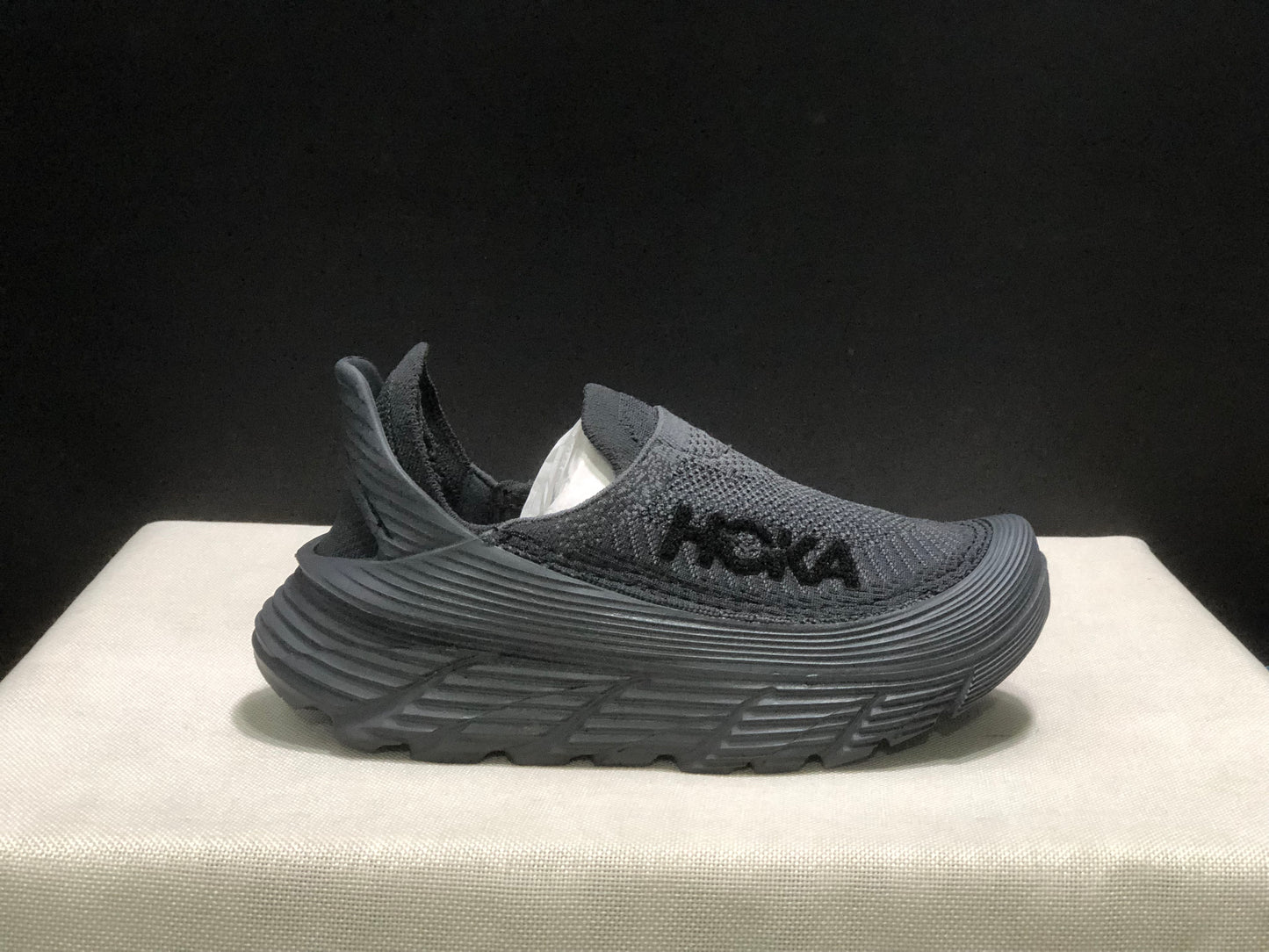 Hoka One One Restore TC Elastic Comfortable Low-top Running Shoes Sneakers Dark Grey