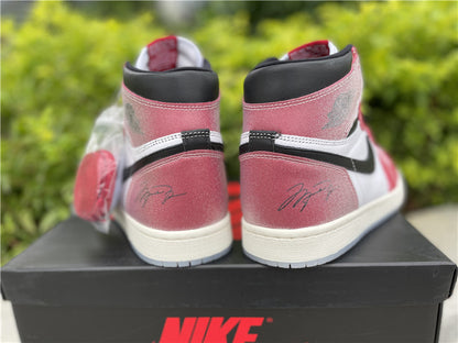 Nike Air Jordan 1 Retro High OG SP x Trophy Room Chicago 2020 Red Multicolour Sneakers