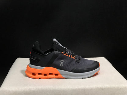 On Running Cloudnova Flux Comfortable Running Shoes Black/Flame