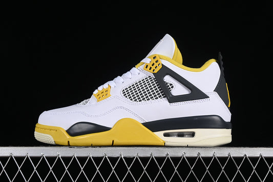 Nike Air Jordan 4 Retro Sulfur Coconut Milk White Sneakers