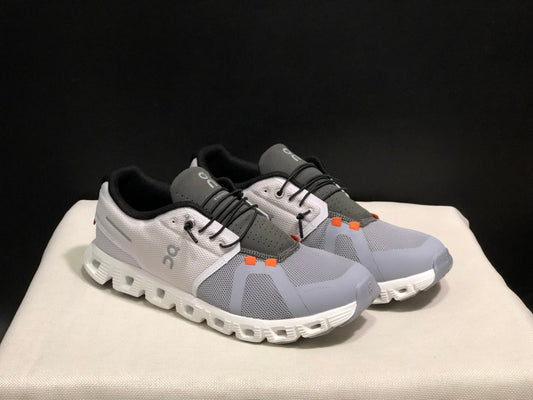 On Running Cloud 5 Lightweight Running Shoes Ivory White/Wolf Grey