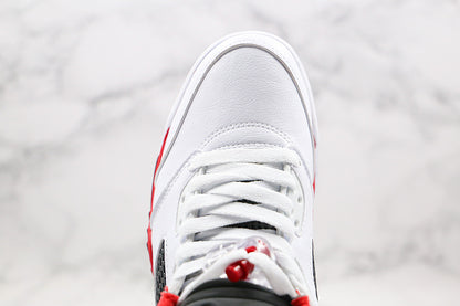 Nike Air Jordan 5 Retro Low Fire Red White Black Sneakers