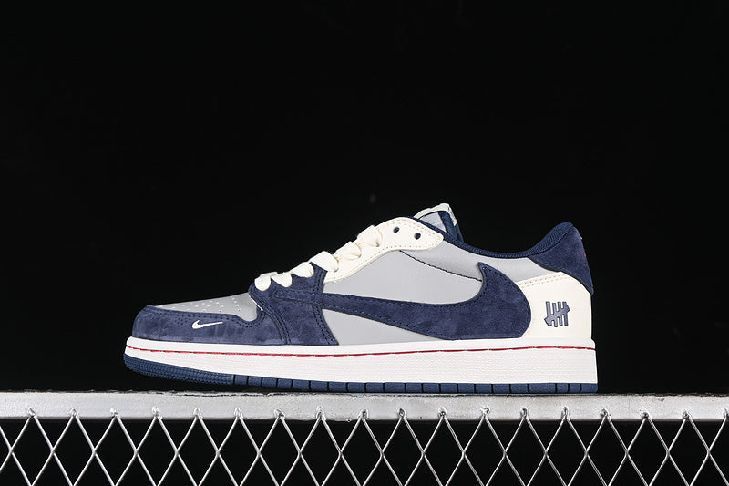 Nike Air Jordan 1 Low Travis Scott Fragment Design OG SP Grey Navy Sneakers