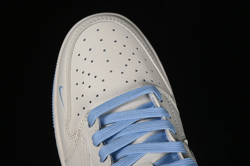 Nike Air Jordan 1 Low OG SP Off-White Travis Scott Fragment Design Light Blue Sole White Sneakers