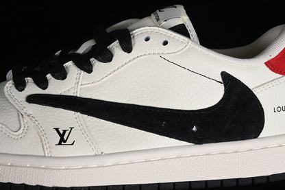 Nike Air Jordan 1 Low OG SP Travis Scott Fragment Design LV Black Sole White Sneakers