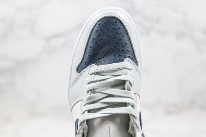 Nike Air Jordan 1 Retro Gray Navy Sneakers