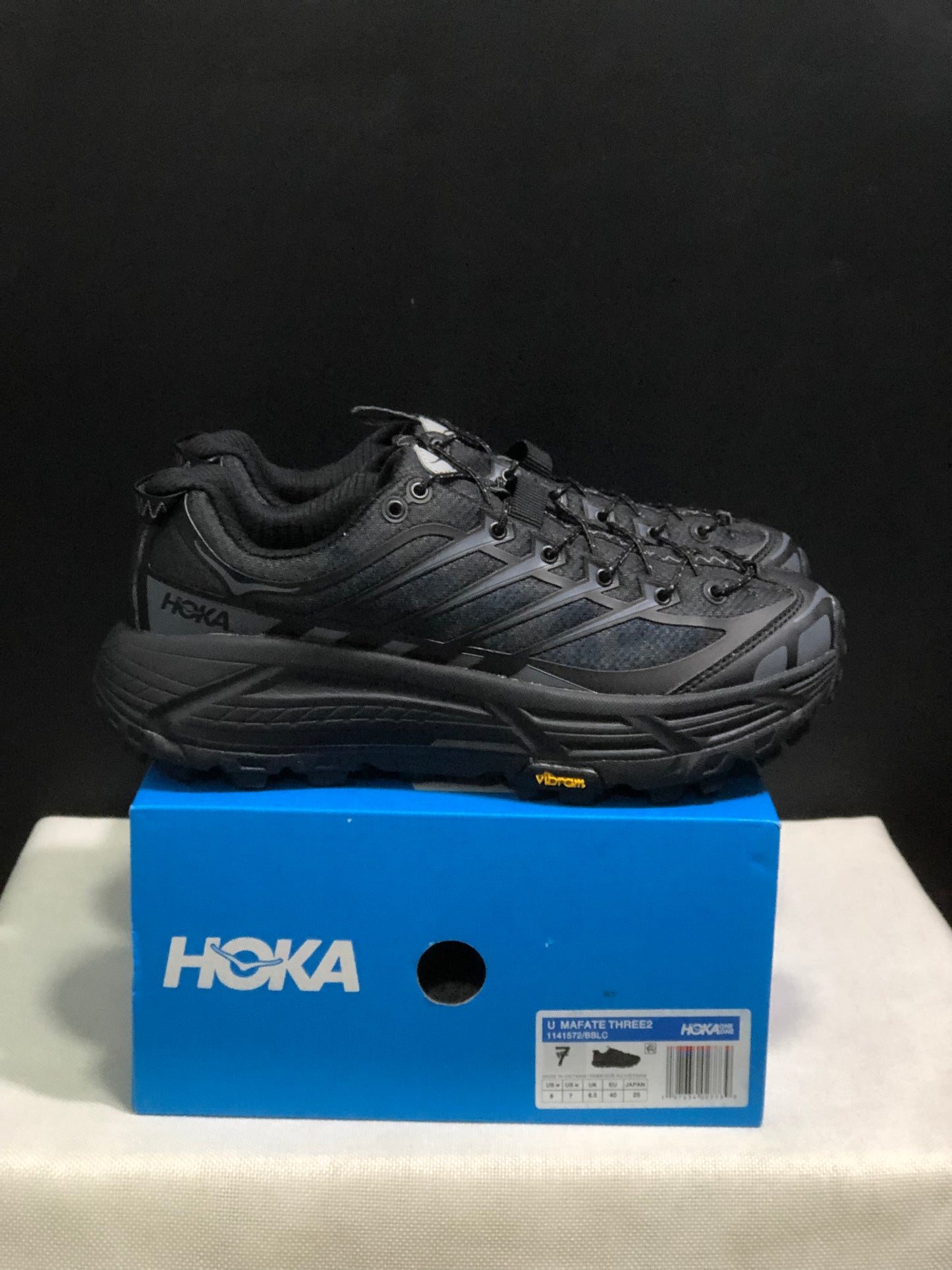 Hoka One One Mafate Three 2 Anti-slip Running Shoes Sneakers Black