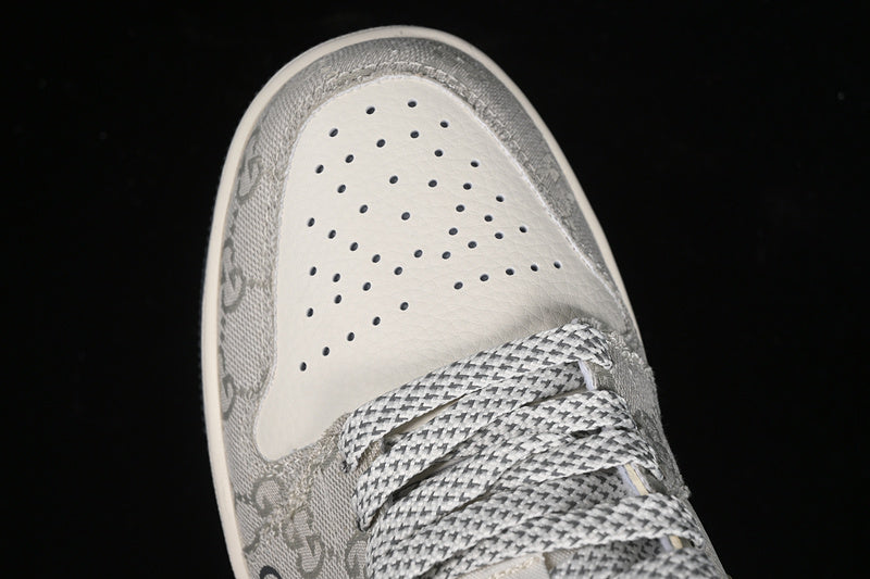 Nike Air Jordan 1 Low GUCCI White Grey Sneakers