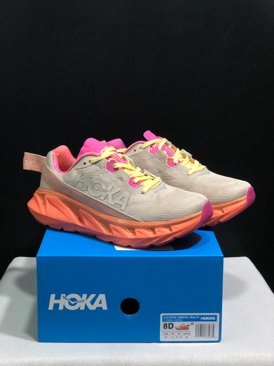 Hoka One One Elevon 2 Anti-slip Wear-resistant Running Shoes Sneakers Beige