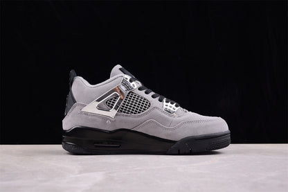 Nike Air Jordan 4 Retro LightI Iron Ore Sail Neutral Grey Black Sole Sneakers