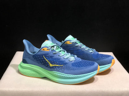 Hoka One One Mach 6 Wear-resistant Breathable Low-top Running Shoes Sneakers Blue