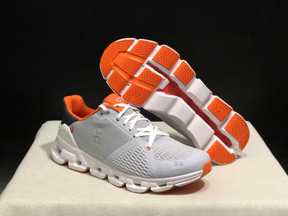 On Running Cloudflyer Shock-Absorbing Running Shoes Light Grey/Orange