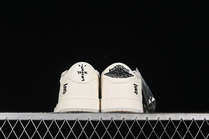 Nike Air Jordan 1 Low BURBERRY Travis Scott Fragment Design OG SP White Sneakers