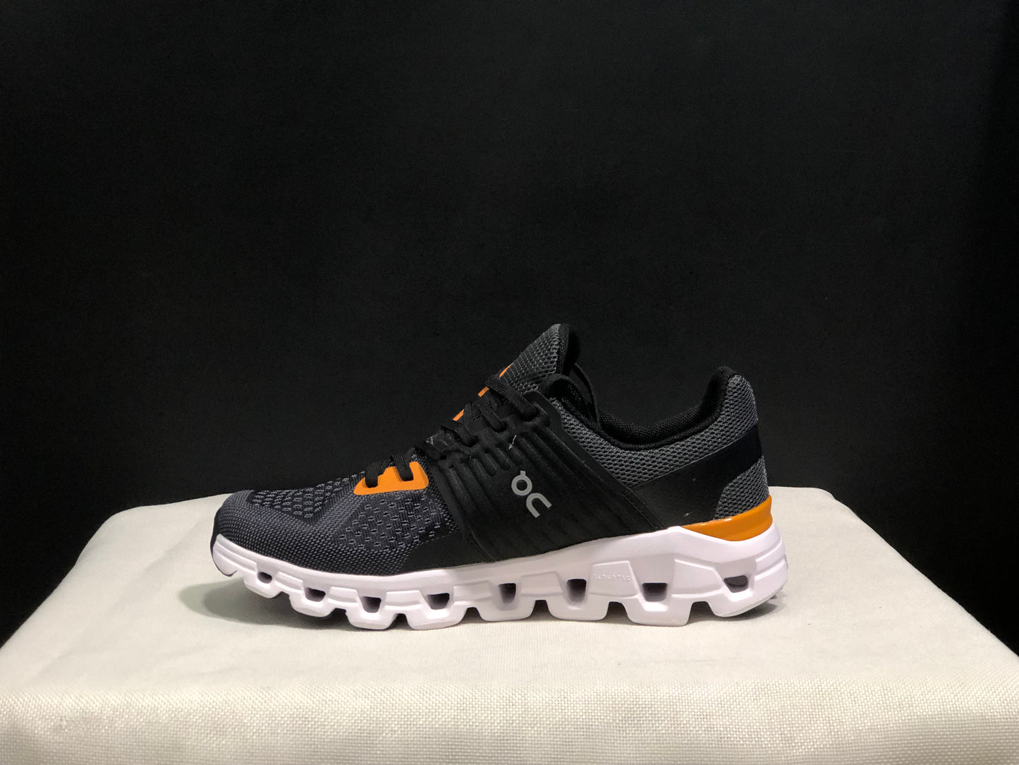 On Running Cloudswift Cushioning Running Shoes Dark Grey/Black/Orange