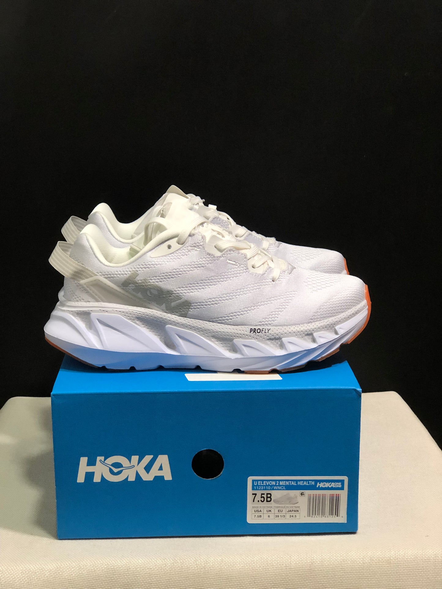 Hoka One One Elevon 2 Anti-slip Wear-resistant Running Shoes Sneakers White