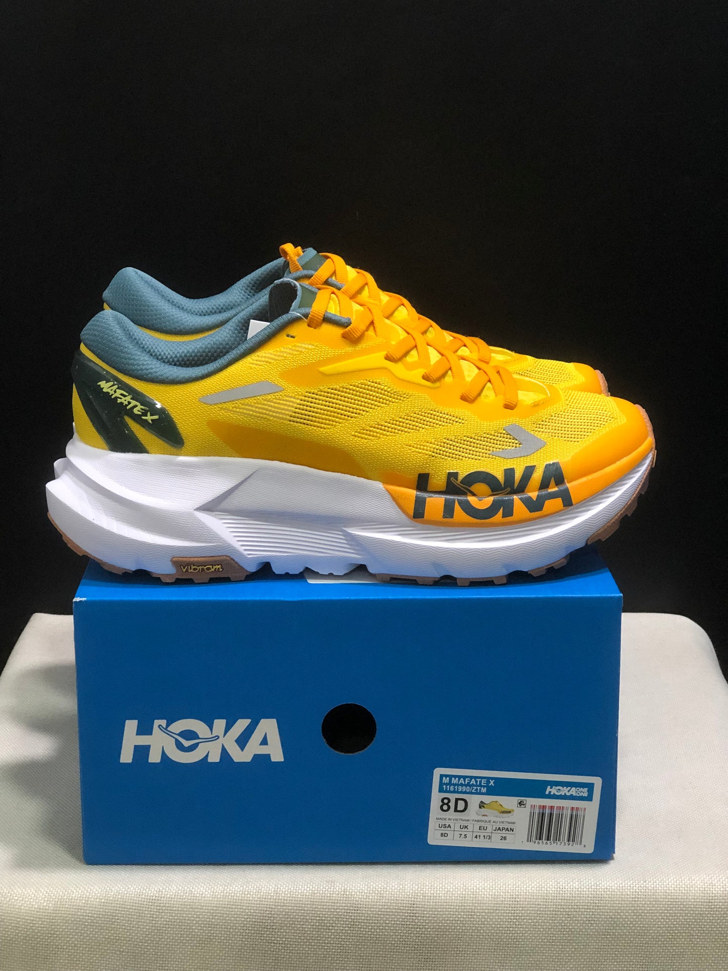 Hoka One One Mafate X Lightweight Fashion Running Shoes Sneakers Yellow