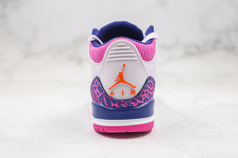 Nike Air Jordan 3 Retro 2019 Barely Grape Pink Hyper Crimson Sneakers