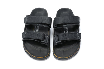 Birkenstock Pure Black Velcro Casual Slippers