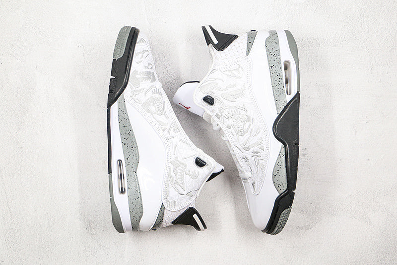 Nike Air Jordan Retro Dub Zero White Cement Sneakers