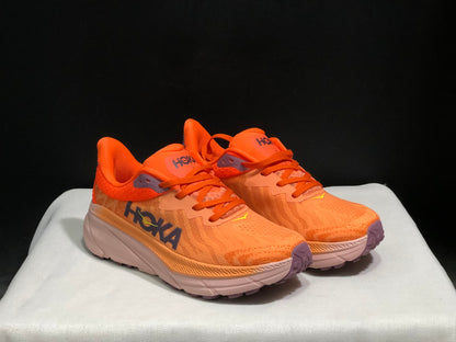 Hoka One One Challenger 7 Shock-absorbing Breathable Running Shoes Sneakers Orange