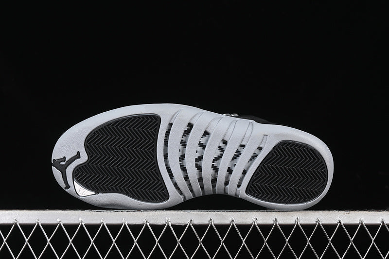 Nike Air Jordan 12 Black Grey Wolf Sneakers