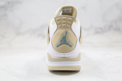 Nike Air Jordan 4 Retro Sand Linen White Tan Brown Sneakers