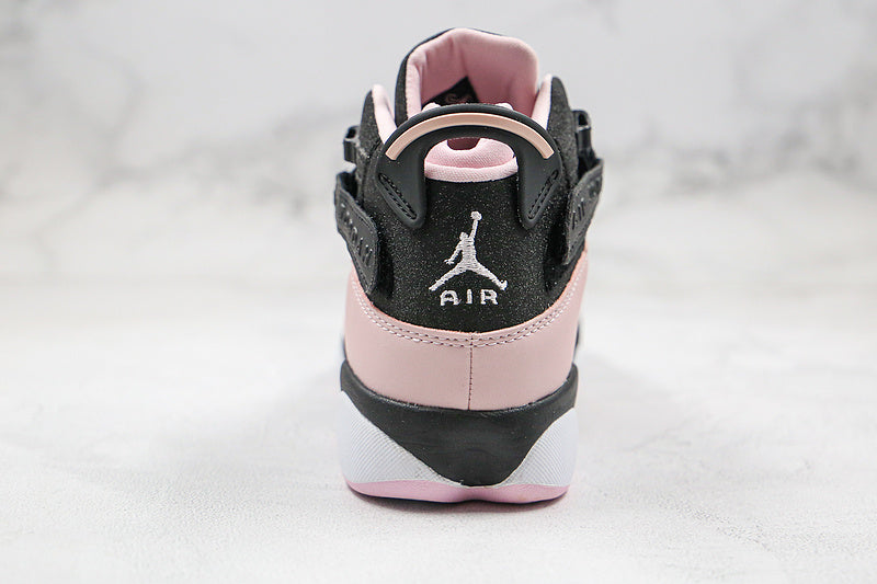 Nike Air Jordan 6 Rings Dusty Pink Foam White Black Sneakers